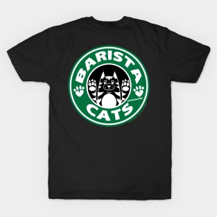 Barista Cat Logo FIP Fighter T-Shirt